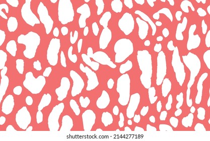 Abstract modern leopard seamless pattern. Animals trendy background. Color decorative vector stock illustration for print, card, postcard, fabric, textile. Modern ornament of stylized skin.