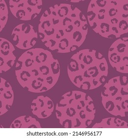 Abstract modern leopard seamless pattern. Animals trendy background. Color decorative vector stock illustration for print, card, postcard, fabric, textile. Modern ornament of stylized skin.