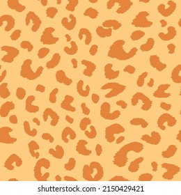 Abstract modern leopard seamless pattern. Animals trendy background. Color decorative vector stock illustration for print, card, postcard, fabric, textile. Modern ornament of stylized skin.