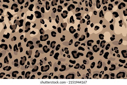 Abstract modern leopard seamless pattern. Animals trendy background. Color decorative vector stock illustration for print, card, postcard, fabric, textile. Modern ornament of stylized skin.