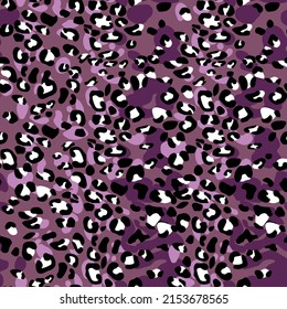 Abstract modern leopard seamless pattern. Animals trendy background. Color decorative vector stock illustration for print, card, postcard, fabric, textile. Modern ornament of stylized skin.