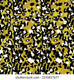 Abstract modern leopard seamless pattern. Animals trendy background. Color decorative vector stock illustration for print, card, postcard, fabric, textile. Modern ornament of stylized skin.