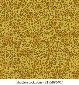 Abstract modern leopard seamless pattern. Animals trendy background. Color decorative vector stock illustration for print, card, postcard, fabric, textile. Modern ornament of stylized skin.