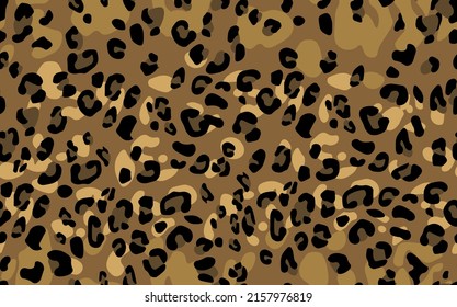 Abstract modern leopard seamless pattern. Animals trendy background. Color decorative vector stock illustration for print, card, postcard, fabric, textile. Modern ornament of stylized skin.