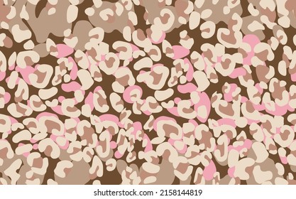 Abstract modern leopard seamless pattern. Animals trendy background. Color decorative vector stock illustration for print, card, postcard, fabric, textile. Modern ornament of stylized skin.