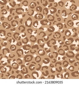 Abstract modern leopard seamless pattern. Animals trendy background. Beige decorative vector stock illustration for print, card, postcard, fabric, textile. Modern ornament of stylized skin.