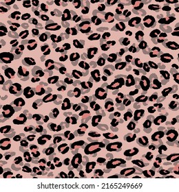 Abstract modern leopard seamless pattern. Animals trendy background. Color decorative vector stock illustration for print, card, postcard, fabric, textile. Modern ornament of stylized skin.