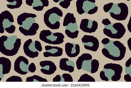 Abstract modern leopard seamless pattern. Animals trendy background. Color decorative vector stock illustration for print, card, postcard, fabric, textile. Modern ornament of stylized skin.
