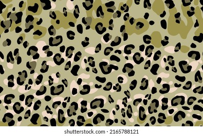 Abstract modern leopard seamless pattern. Animals trendy background. Color decorative vector stock illustration for print, card, postcard, fabric, textile. Modern ornament of stylized skin.