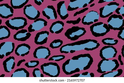 Abstract modern leopard seamless pattern. Animals trendy background. Color decorative vector stock illustration for print, card, postcard, fabric, textile. Modern ornament of stylized skin.