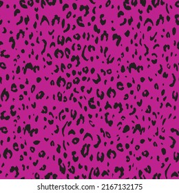 Abstract modern leopard seamless pattern. Animals trendy background. Pink decorative vector stock illustration for print, card, postcard, fabric, textile. Modern ornament of stylized skin.