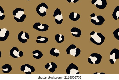 Abstract modern leopard seamless pattern. Animals trendy background. Color decorative vector stock illustration for print, card, postcard, fabric, textile. Modern ornament of stylized skin.