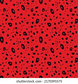 Abstract modern leopard seamless pattern. Animals trendy background. Color decorative vector stock illustration for print, card, postcard, fabric, textile. Modern ornament of stylized skin.