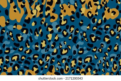 Abstract modern leopard seamless pattern. Animals trendy background. Color decorative vector stock illustration for print, card, postcard, fabric, textile. Modern ornament of stylized skin.