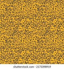 Resumen del patrón de leopardo moderno. Los animales están de moda. Ilustración decorativa del material vectorial de color para impresión, tarjeta postal, tela, textil. Ornamento moderno de piel estilizada.