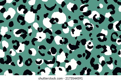 Abstract modern leopard seamless pattern. Animals trendy background. Color decorative vector stock illustration for print, card, postcard, fabric, textile. Modern ornament of stylized skin.