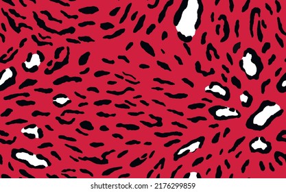 Abstract modern leopard seamless pattern. Animals trendy background. Color decorative vector stock illustration for print, card, postcard, fabric, textile. Modern ornament of stylized skin.