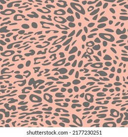 Abstract modern leopard seamless pattern. Animals trendy background. Color decorative vector stock illustration for print, card, postcard, fabric, textile. Modern ornament of stylized skin.