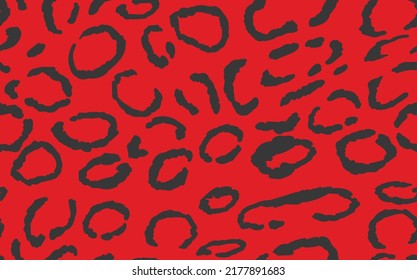 Resumen del patrón de leopardo moderno. Los animales están de moda. Ilustración decorativa del material vectorial de color para impresión, tarjeta postal, tela, textil. Ornamento moderno de piel estilizada.