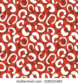 Abstract modern leopard seamless pattern. Animals trendy background. Color decorative vector stock illustration for print, card, postcard, fabric, textile. Modern ornament of stylized skin.