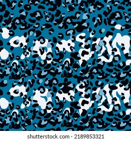 Abstract modern leopard seamless pattern. Animals trendy background. Color decorative vector stock illustration for print, card, postcard, fabric, textile. Modern ornament of stylized skin.