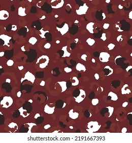 Abstract modern leopard seamless pattern. Animals trendy background. Color decorative vector stock illustration for print, card, postcard, fabric, textile. Modern ornament of stylized skin.