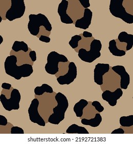 Abstract modern leopard seamless pattern. Animals trendy background. Color decorative vector stock illustration for print, card, postcard, fabric, textile. Modern ornament of stylized skin.