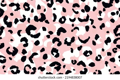 Abstract modern leopard seamless pattern. Animals trendy background. Color decorative vector stock illustration for print, card, postcard, fabric, textile. Modern ornament of stylized skin.