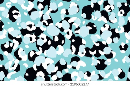 Abstract modern leopard seamless pattern. Animals trendy background. Color decorative vector stock illustration for print, card, postcard, fabric, textile. Modern ornament of stylized skin.