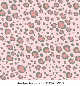 Abstract modern leopard seamless pattern. Animals trendy background. Color decorative vector stock illustration for print, card, postcard, fabric, textile. Modern ornament of stylized skin.