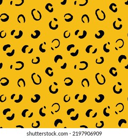 Abstract modern leopard seamless pattern. Animals trendy background. Color decorative vector stock illustration for print, card, postcard, fabric, textile. Modern ornament of stylized skin.