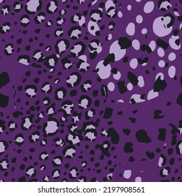 Abstract modern leopard seamless pattern with circles. Animals trendy background. Color decorative vector illustration for print, card, fabric, textile. Modern ornament of stylized skin.
