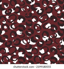 Abstract modern leopard seamless pattern. Animals trendy background. Color decorative vector stock illustration for print, card, postcard, fabric, textile. Modern ornament of stylized skin.