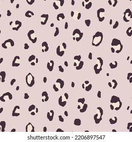 Abstract modern leopard seamless pattern. Animals trendy background. Color decorative vector stock illustration for print, card, postcard, fabric, textile. Modern ornament of stylized skin.