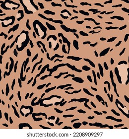 Abstract modern leopard seamless pattern. Animals trendy background. Color decorative vector stock illustration for print, card, postcard, fabric, textile. Modern ornament of stylized skin.