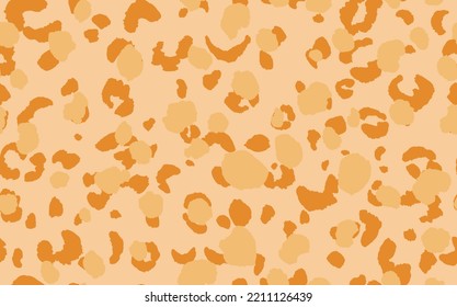 Abstract modern leopard seamless pattern. Animals trendy background. Color decorative vector stock illustration for print, card, postcard, fabric, textile. Modern ornament of stylized skin.