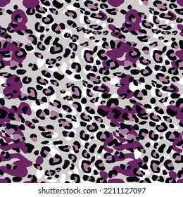 Abstract modern leopard seamless pattern. Animals trendy background. Color decorative vector stock illustration for print, card, postcard, fabric, textile. Modern ornament of stylized skin.