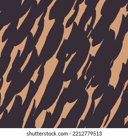 Abstract modern leopard seamless pattern. Animals trendy background. Beige and black decorative vector stock illustration for print, card, postcard, fabric, textile. Modern ornament of stylized skin.