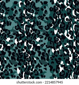 Abstract modern leopard seamless pattern. Animals trendy background. Color decorative vector stock illustration for print, card, postcard, fabric, textile. Modern ornament of stylized skin.