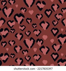 Abstract modern leopard seamless pattern. Animals trendy background. Color decorative vector stock illustration for print, card, postcard, fabric, textile. Modern ornament of stylized skin.