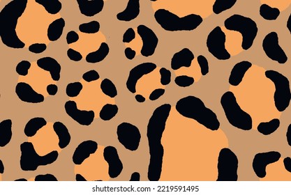 Abstract modern leopard seamless pattern. Animals trendy background. Color decorative vector stock illustration for print, card, postcard, fabric, textile. Modern ornament of stylized skin.