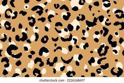 Abstract modern leopard seamless pattern. Animals trendy background. Color decorative vector stock illustration for print, card, postcard, fabric, textile. Modern ornament of stylized skin.