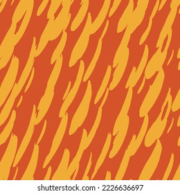Abstract modern leopard seamless pattern. Animals trendy background. Orange decorative vector stock illustration for print, card, postcard, fabric, textile. Modern ornament of stylized skin.