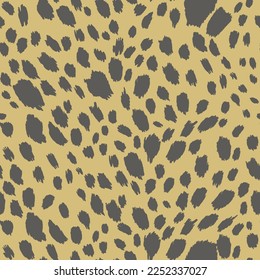 Abstract modern leopard seamless pattern. Animals trendy background. Color decorative vector stock illustration for print, card, postcard, fabric, textile. Modern ornament of stylized skin.