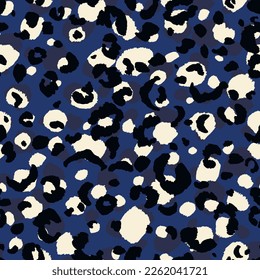 Abstract modern leopard seamless pattern. Animals trendy background. Color decorative vector stock illustration for print, card, postcard, fabric, textile. Modern ornament of stylized skin.