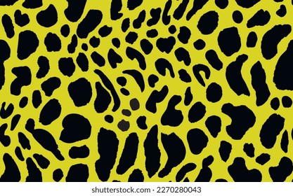 Abstract modern leopard seamless pattern. Animals trendy background. Color decorative vector stock illustration for print, card, postcard, fabric, textile. Modern ornament of stylized skin.