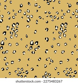 Abstract modern leopard seamless pattern. Animals trendy background. Color decorative vector stock illustration for print, card, postcard, fabric, textile. Modern ornament of stylized skin.