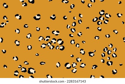 Abstract modern leopard seamless pattern. Animals trendy background. Color decorative vector stock illustration for print, card, postcard, fabric, textile. Modern ornament of stylized skin.