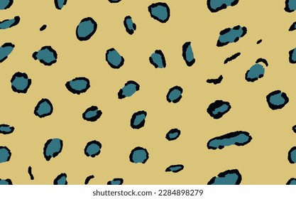 Abstract modern leopard seamless pattern. Animals trendy background. Color decorative vector stock illustration for print, card, postcard, fabric, textile. Modern ornament of stylized skin.