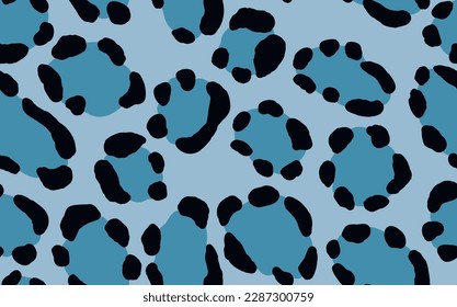 Abstract modern leopard seamless pattern. Animals trendy background. Color decorative vector stock illustration for print, card, postcard, fabric, textile. Modern ornament of stylized skin.